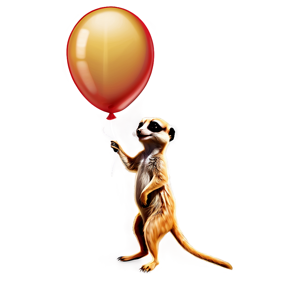 Meerkat With Balloon Png Vrk40