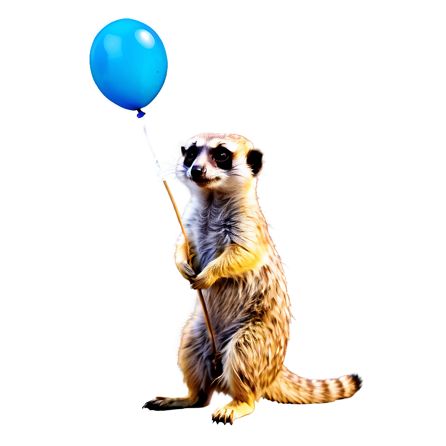 Meerkat With Balloon Png Yha