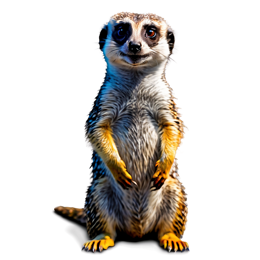 Meerkat With Colorful Background Png 06112024