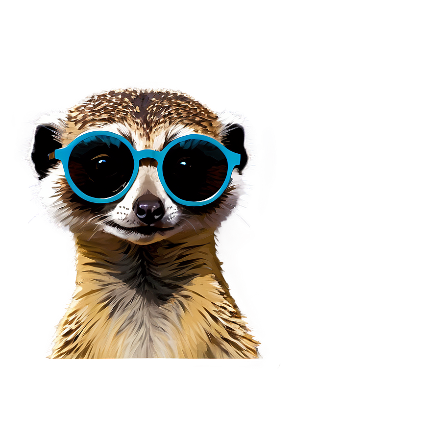 Meerkat With Glasses Reading Png 61