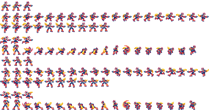 Mega Man Sprite Sheet Animation