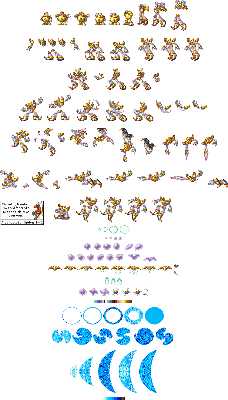 Mega Man Sprite Sheet Compilation