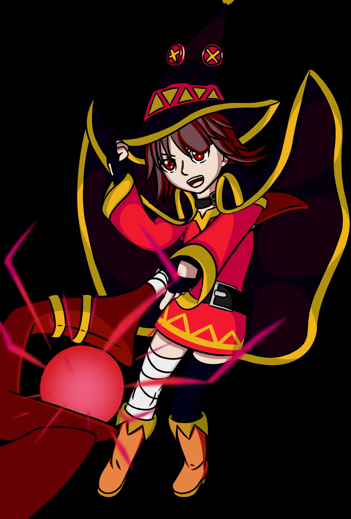 Megumin Anime Character Art