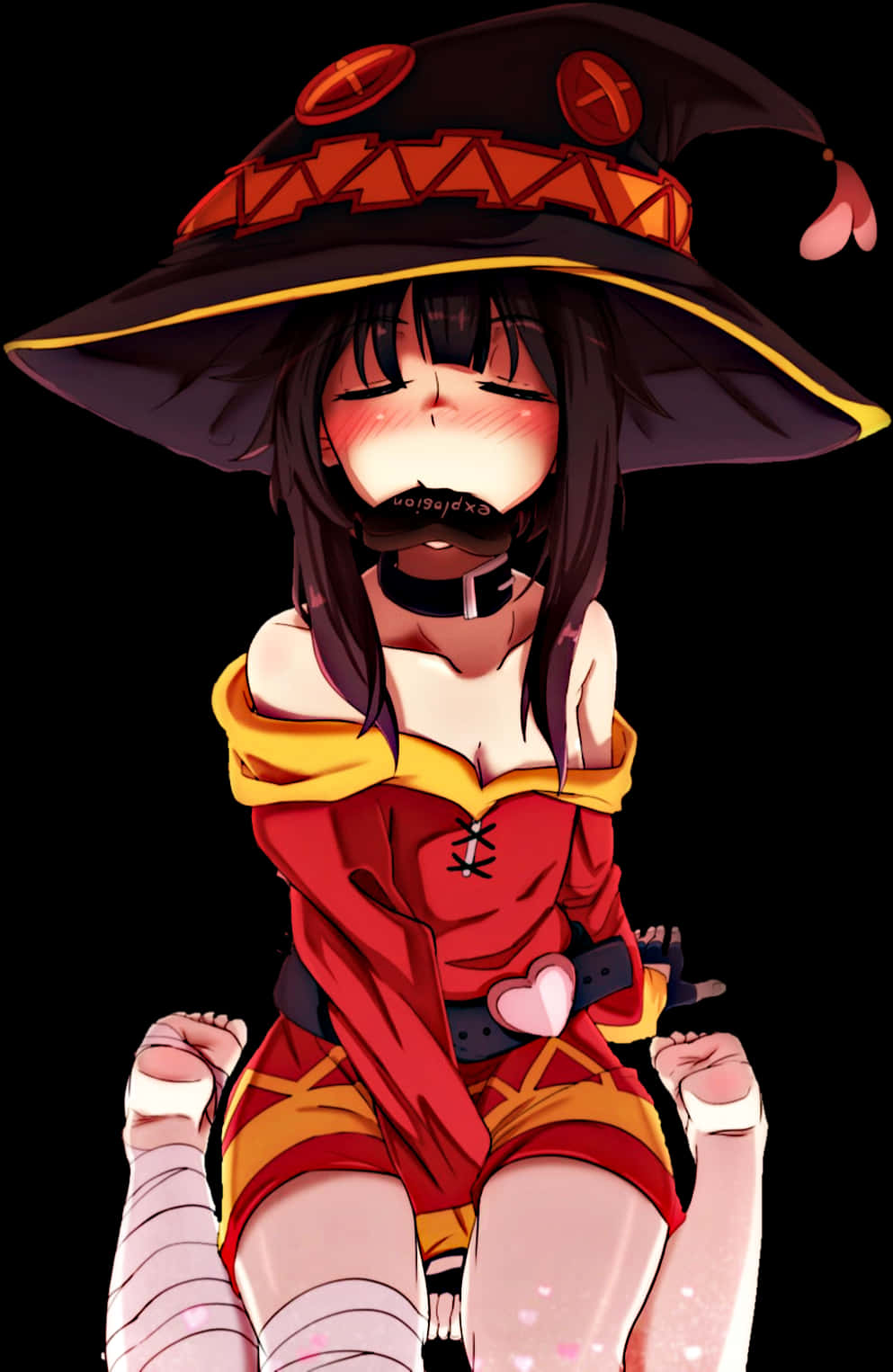 Megumin Anime Character Boundand Gagged