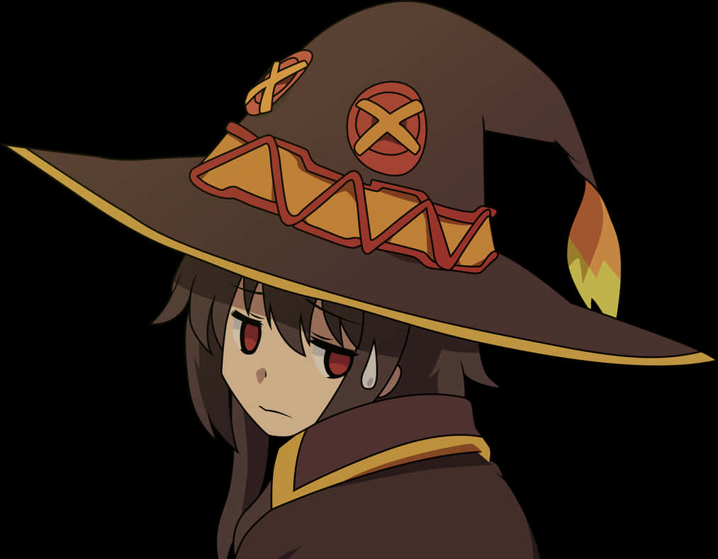 Megumin Anime Character Portrait