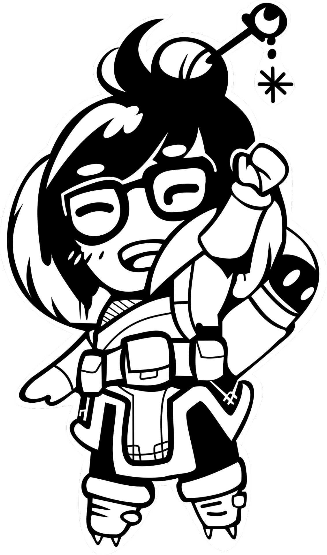 Mei Overwatch Chibi Character Art