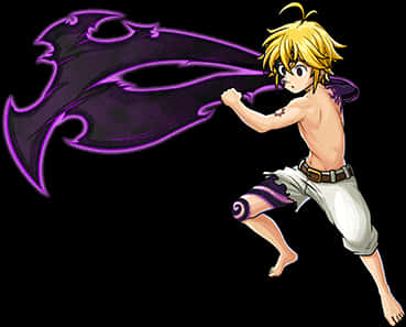 Meliodas Demon Power Attack