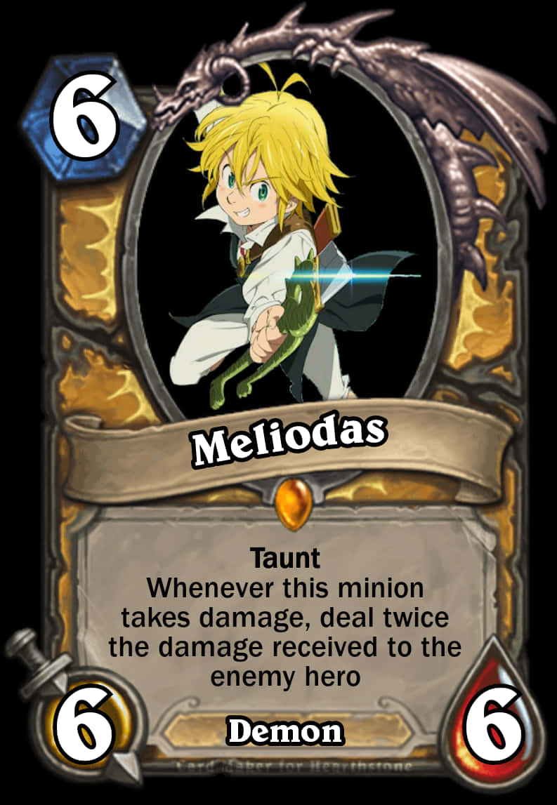 Meliodas Fan Made Card Art