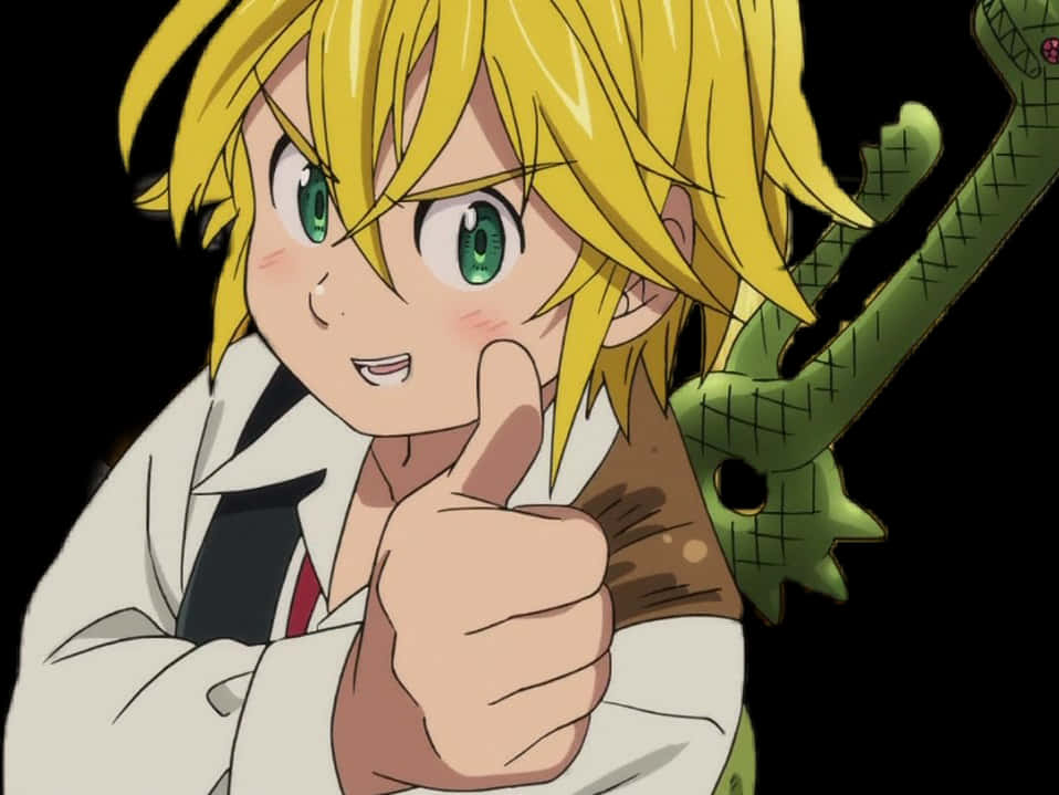 Meliodas Thumbs Up Anime Character