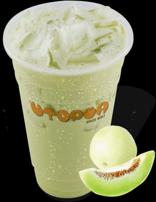 Melon Milk Bubble Teawith Ice