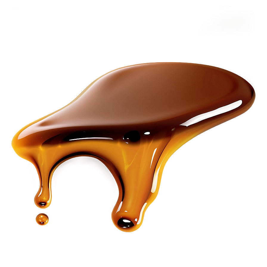 Melting Caramel Drop Png 35