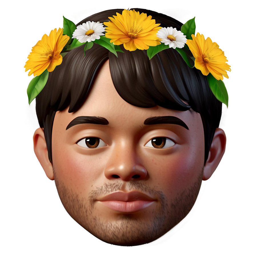 Memoji With Flowers In Hair Png Eso