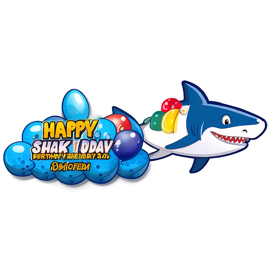 Memorable Birthday Shark Event Png 06292024