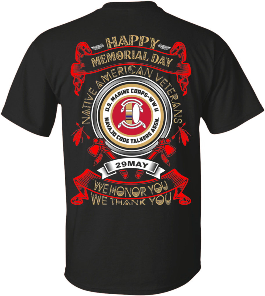 Memorial Day Tributeto Native American Veterans T Shirt