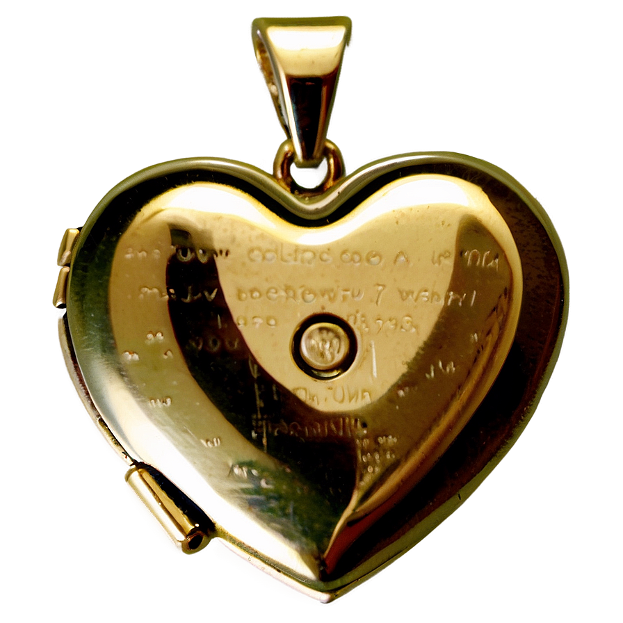 Memorial Heart Locket Png 76