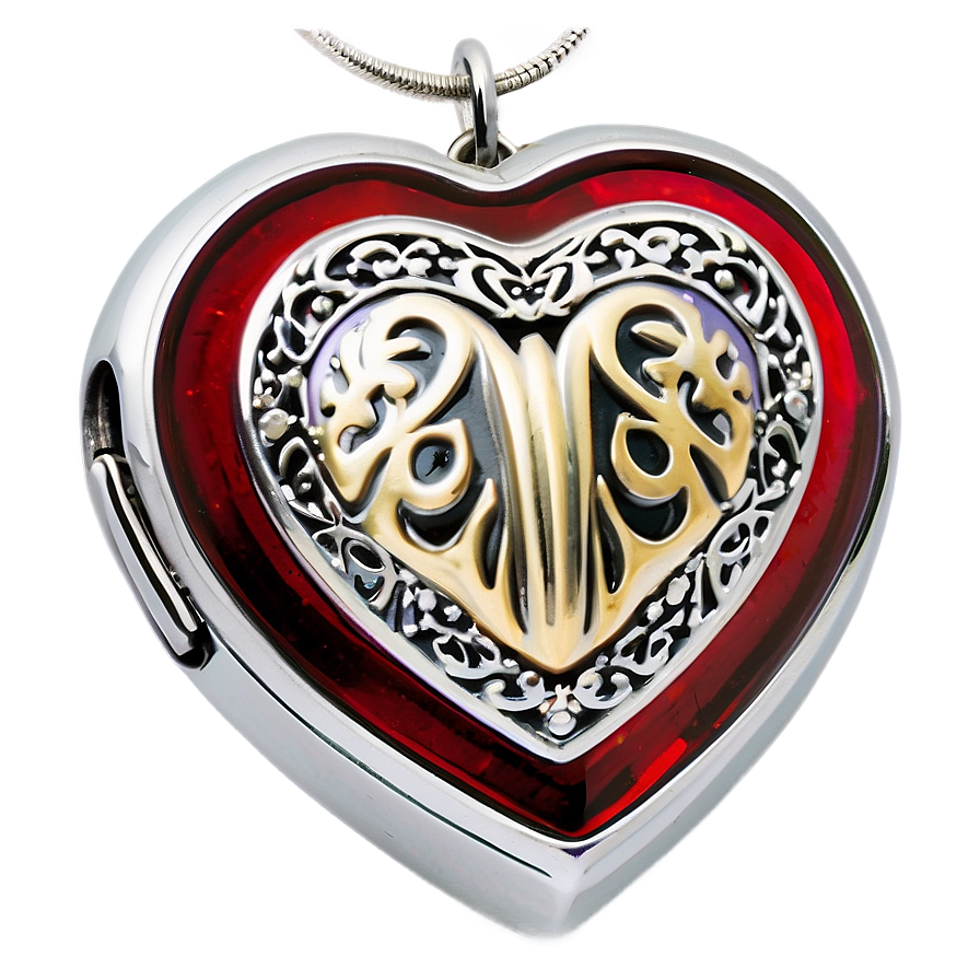 Memorial Heart Locket Png 86