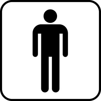 Men Restroom Sign Icon