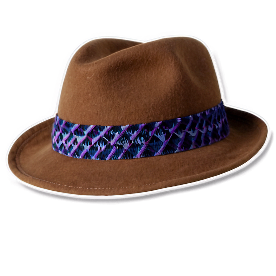 Men's Fedora Hat Png 06262024