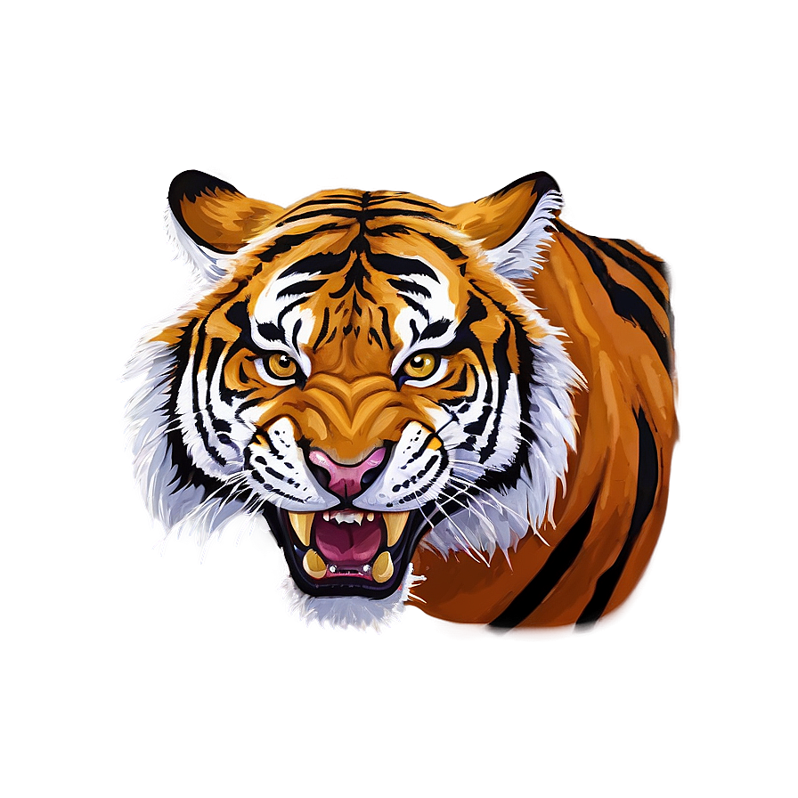 Menacing Tiger Growl Png Xhu75