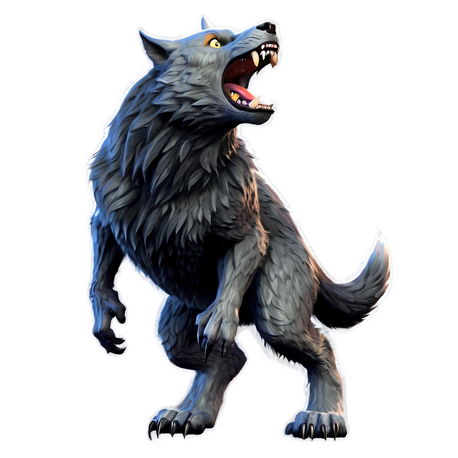 Menacing Werewolf Howl Png 05062024