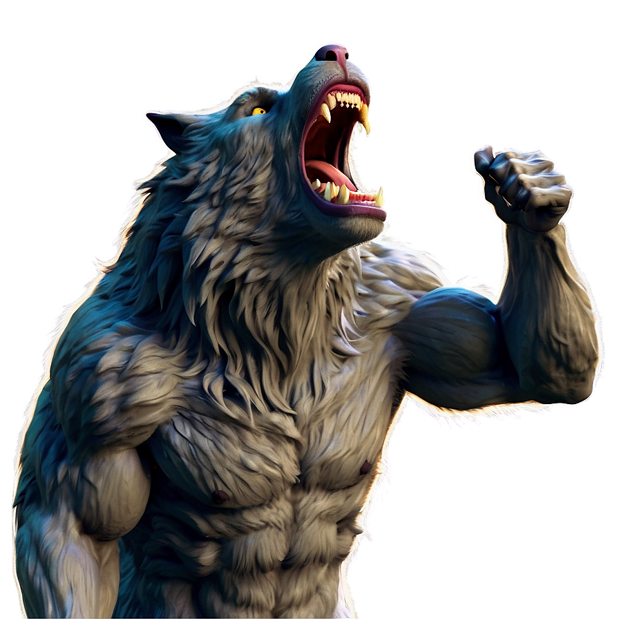 Menacing Werewolf Howl Png Hso40