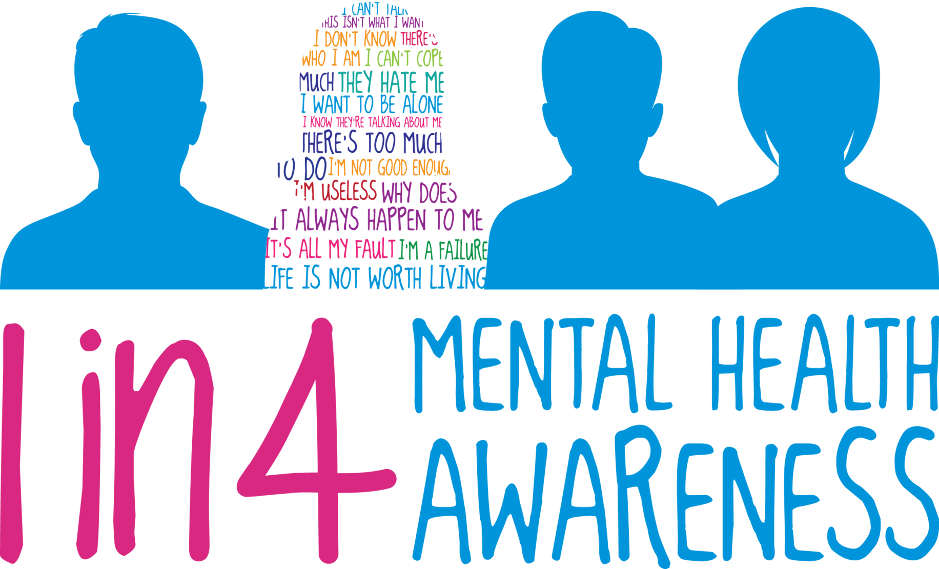 Mental Health Awareness Silhouettes