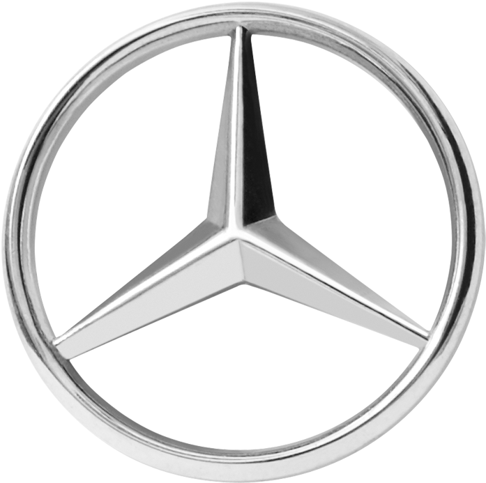 Mercedes Benz Logo Silver