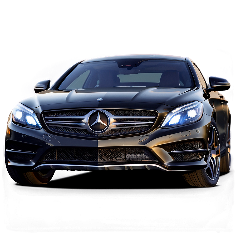 Mercedes Coupe Night View Png Pkk