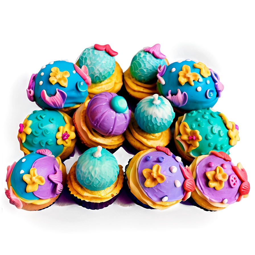 Mermaid Cake Pops Png 63