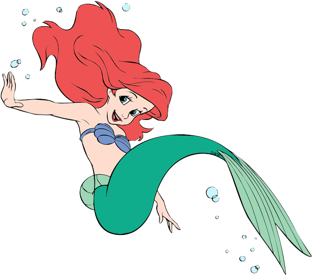 Mermaid Cartoon Swimming