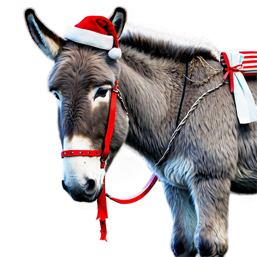 Merry Christmas Donkey Png 05232024