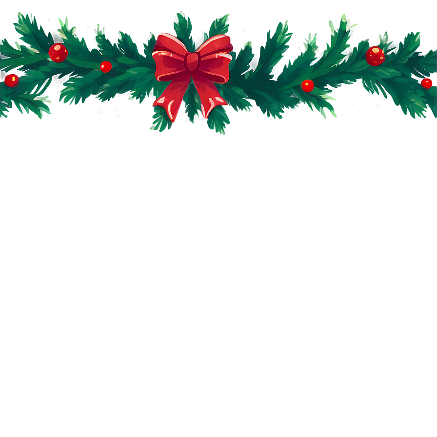 Merry Christmas Garland Png 91