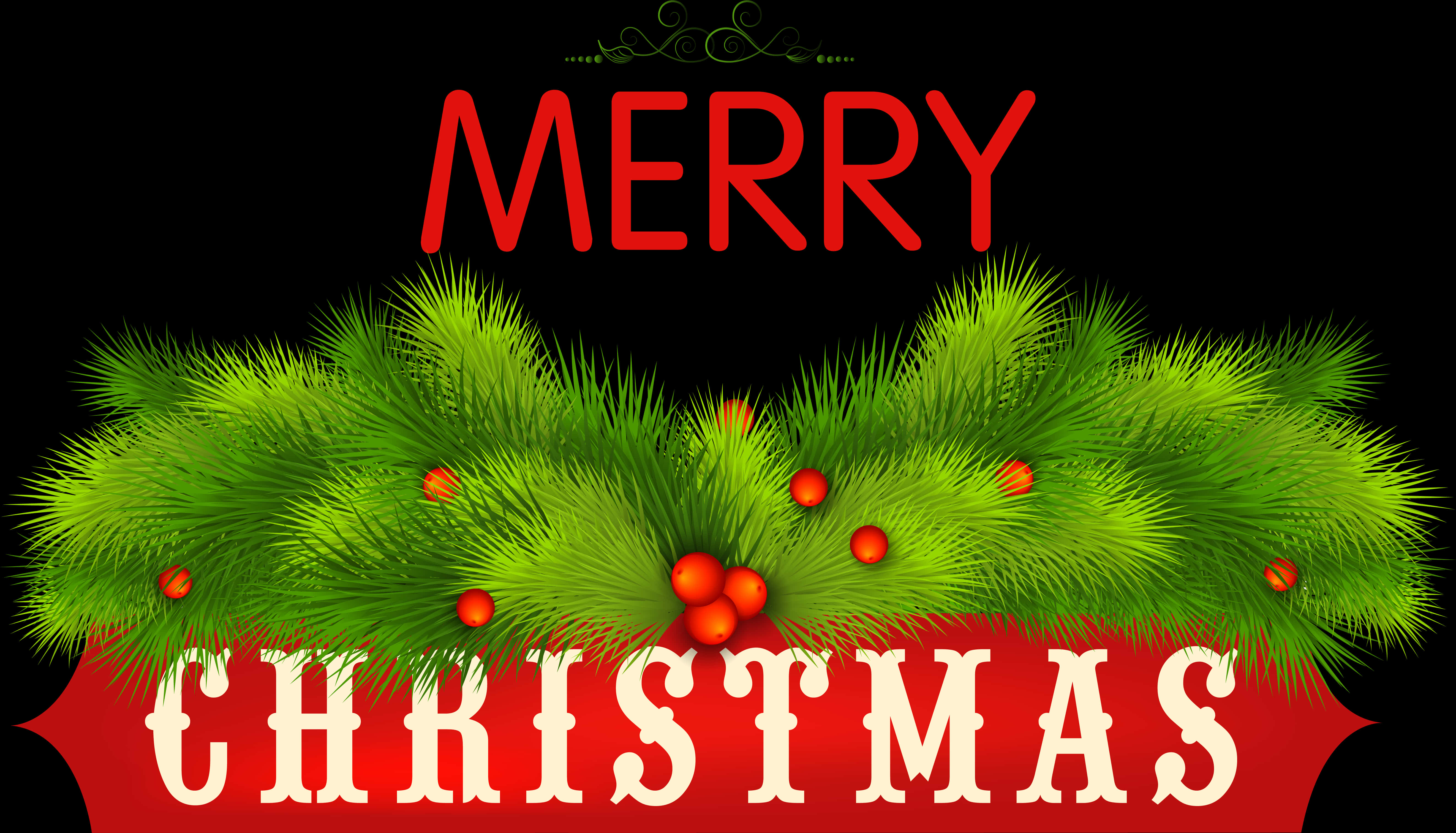 Merry Christmas Greeting Design