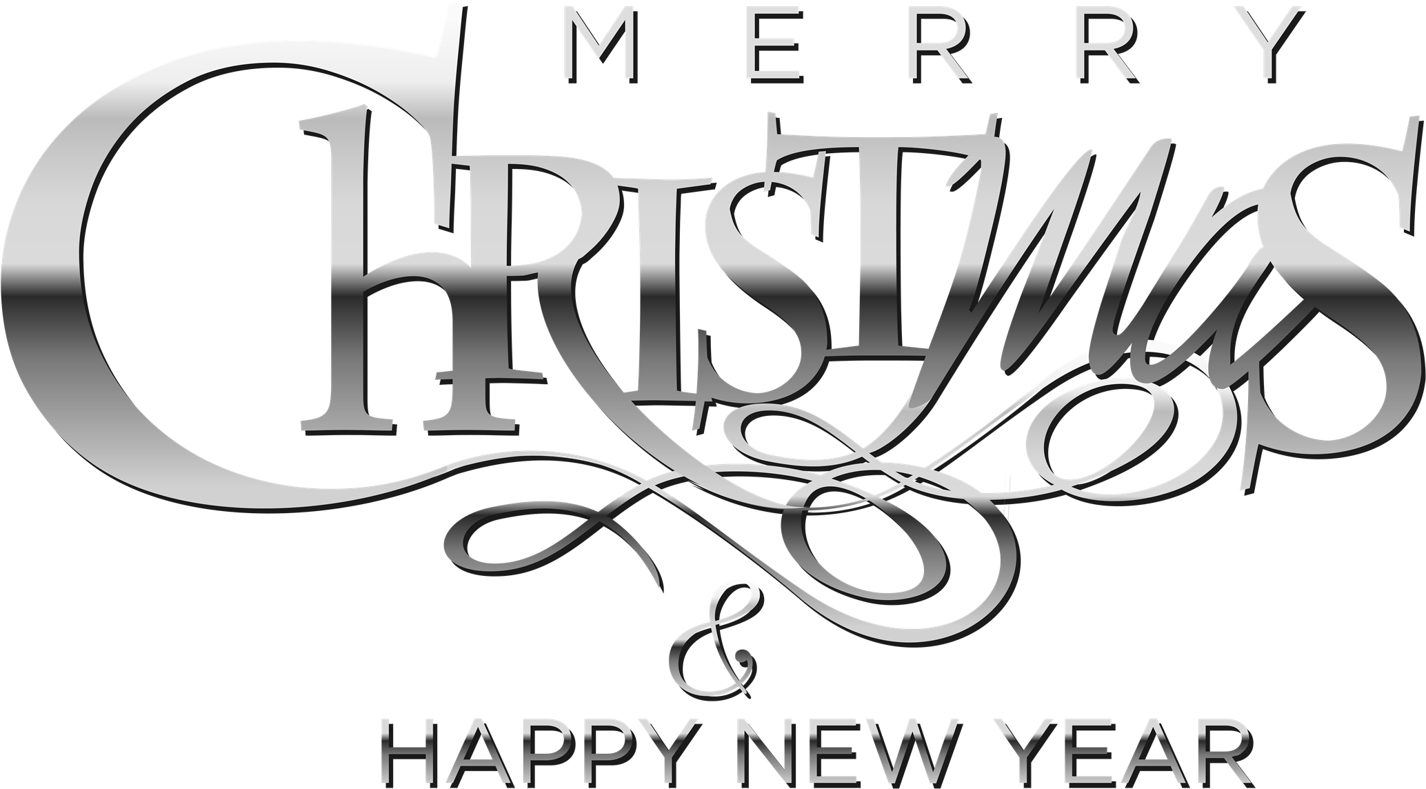 Merry Christmas Happy New Year Greeting