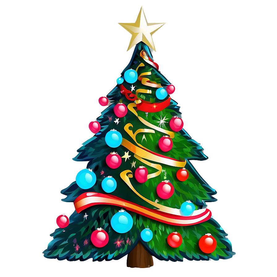 Merry Christmas Tree Design Png Rha