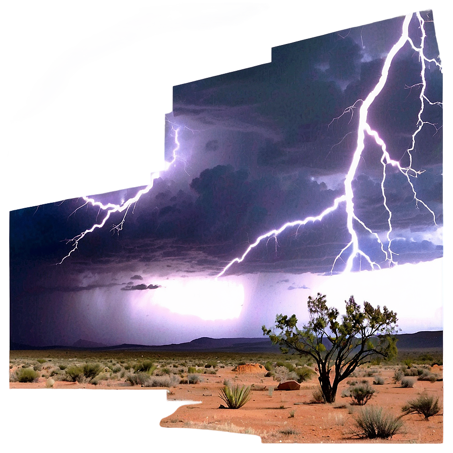 Mesa And Lightning Storm Png 86