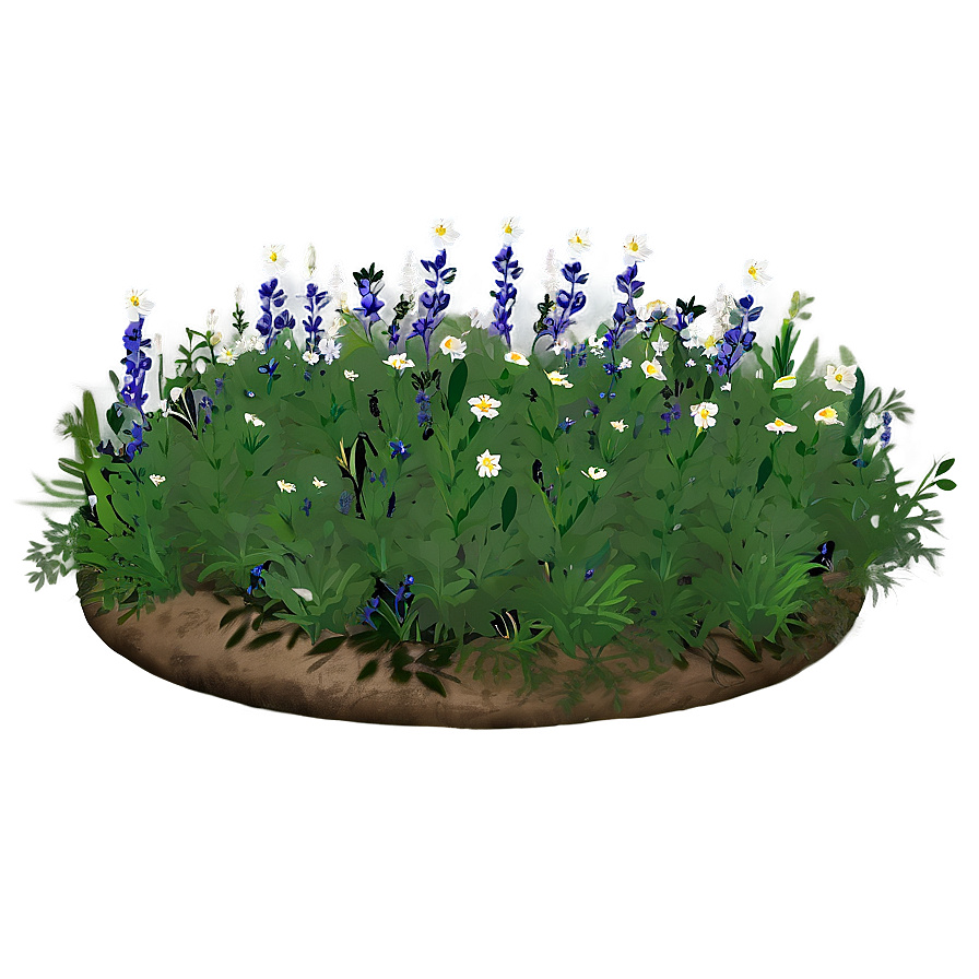 Mesa With Wildflowers Png Vtl49