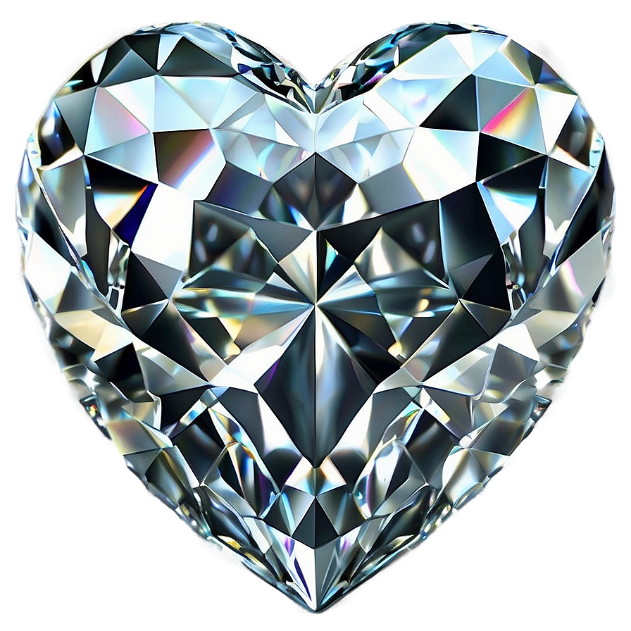 Mesmerizing Diamond Heart Essence Png 6