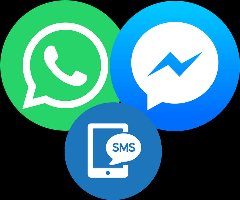 Messaging Apps Icons Overlap