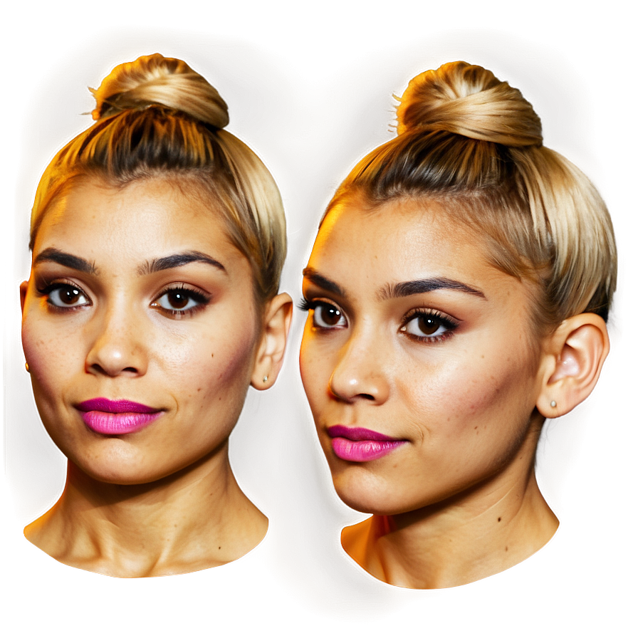 Messy Blonde Bun Png Ajr25