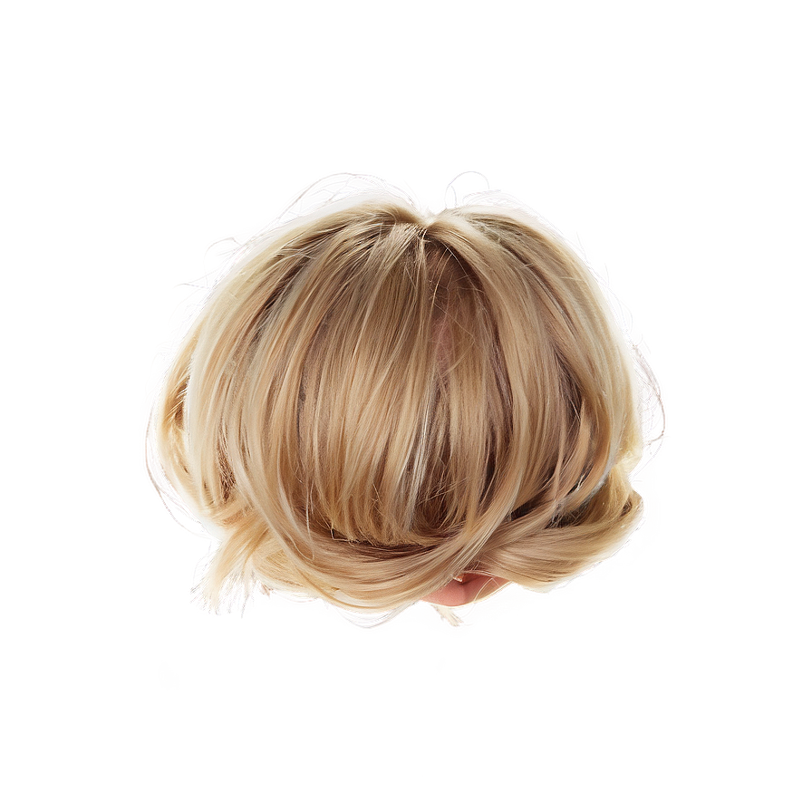 Messy Blonde Bun Png Viv11