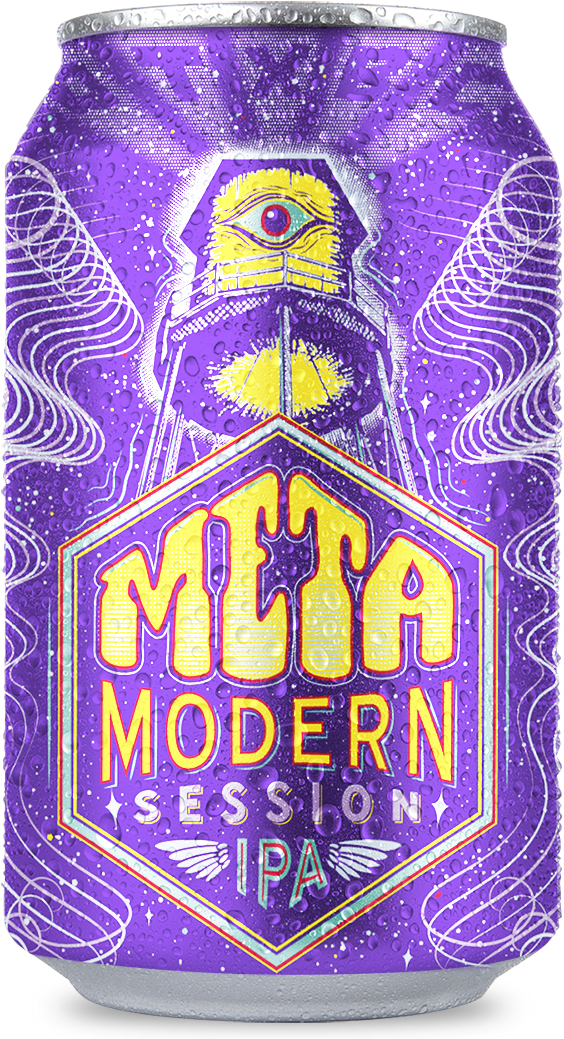 Meta Modern I P A Beer Can Design