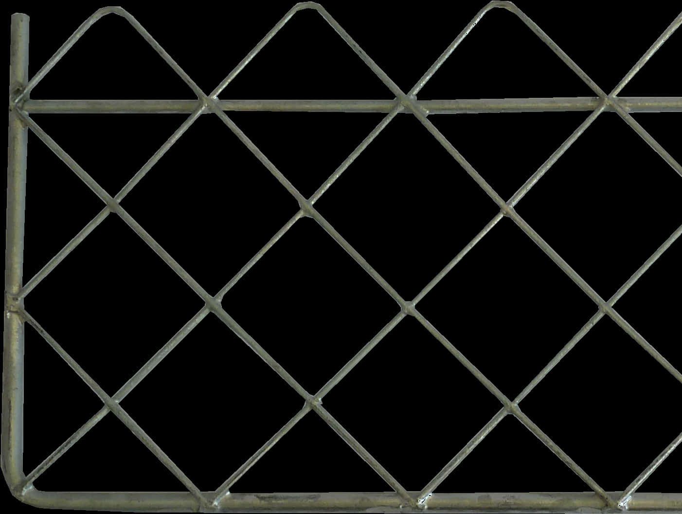 Metal Diamond Pattern Fence