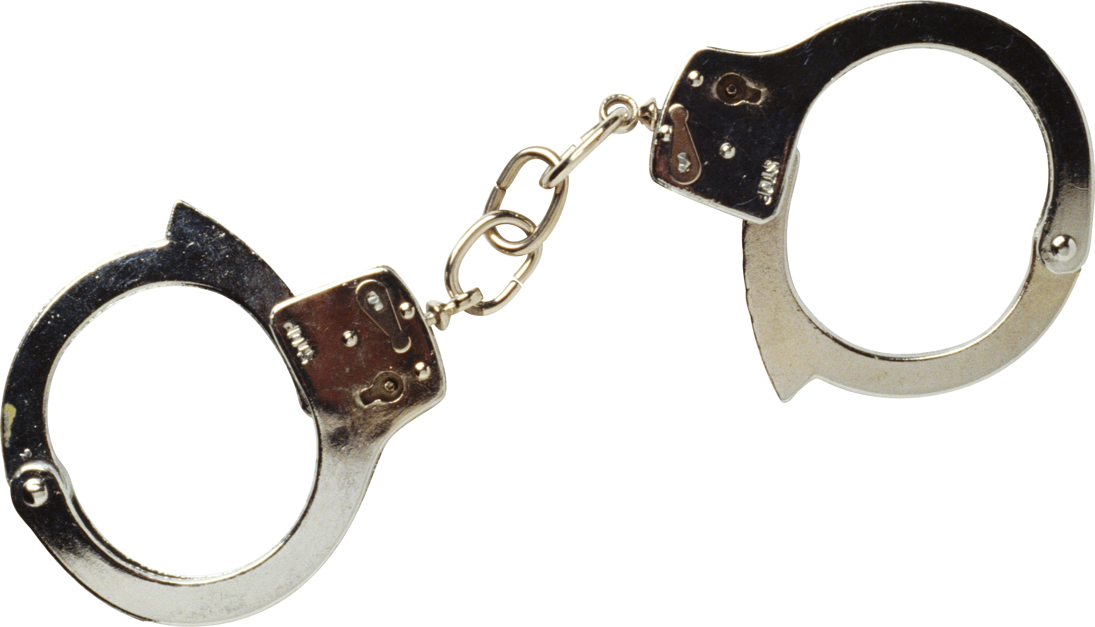 Metal Handcuffs Isolated