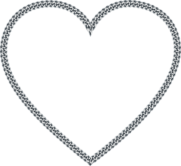 Metal Heart Chain Design