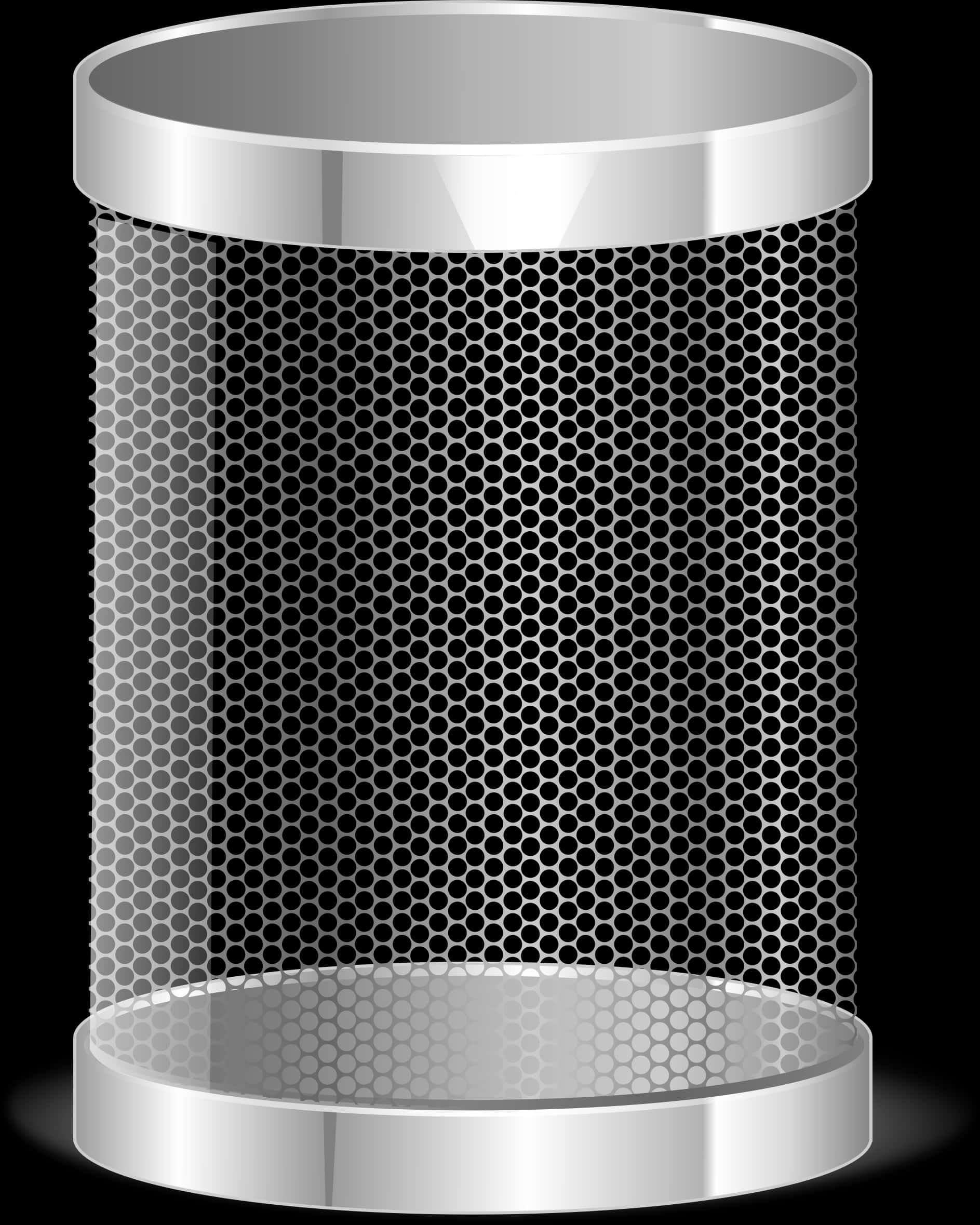 Metal Mesh Office Trash Can