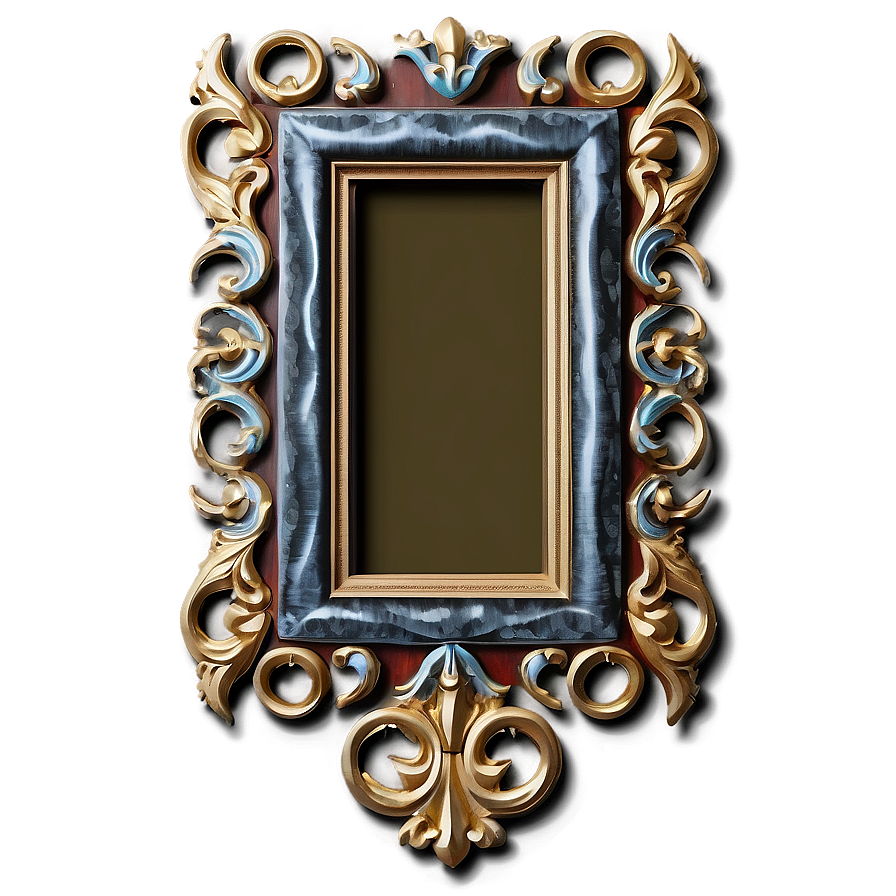 Metal Ornate Frame Png Wxv99