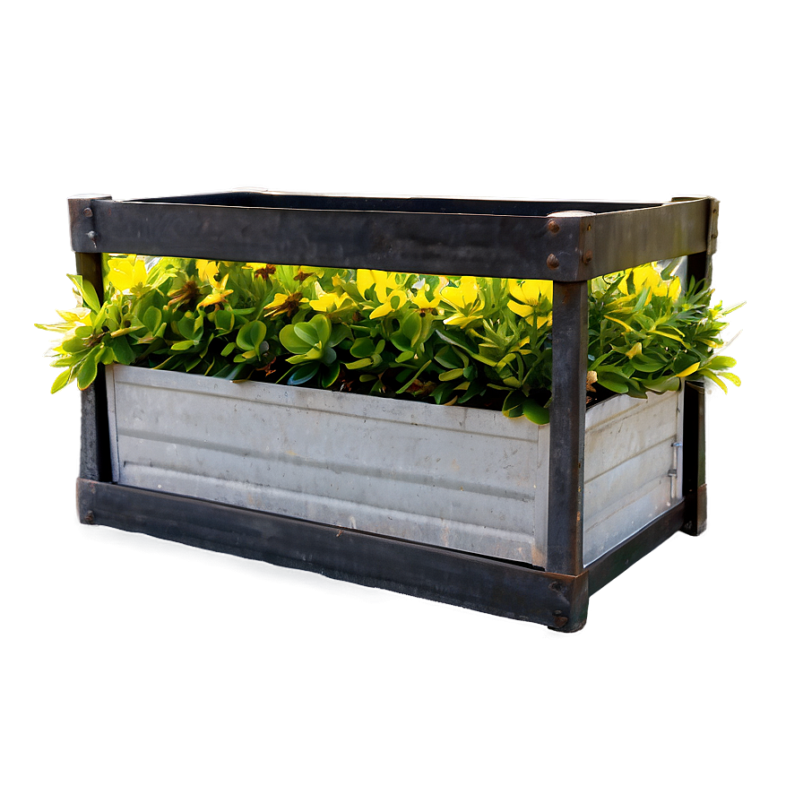 Metal Planter Box Png Ytl