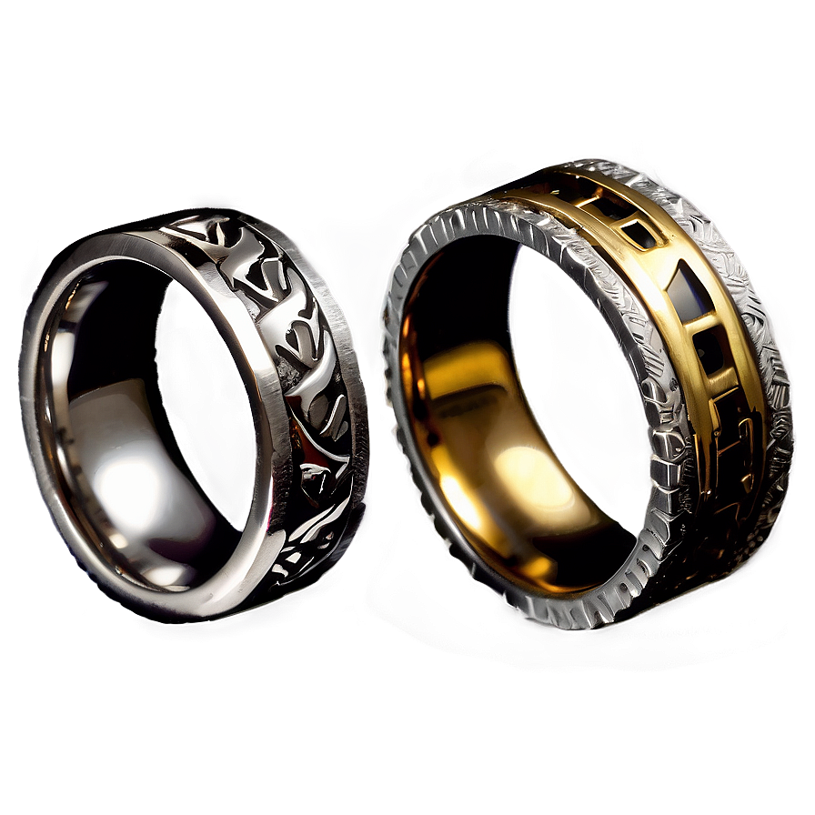 Metal Ring Collection Png 06282024