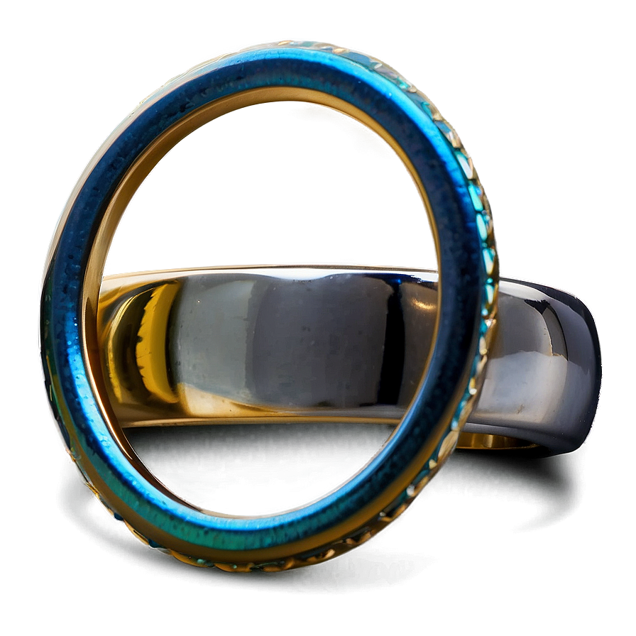 Metal Ring With Enamel Png Axj83